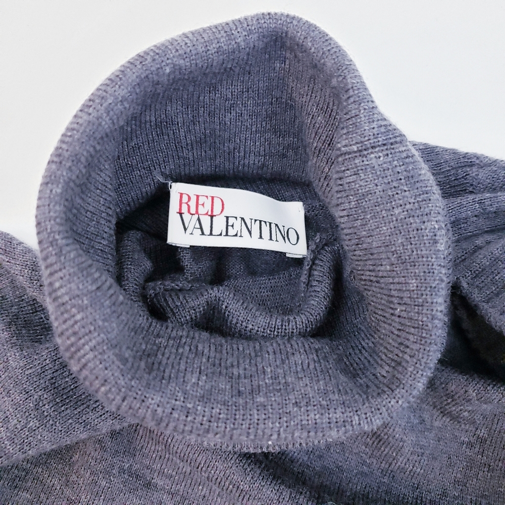 🚫SOLD🚫 Red Valentino Gray Wool Bow Sweater - Picture 7 of 8